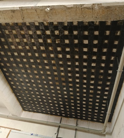 南寧青秀區(qū)航洋國際門面樓板碳纖維加固工程案例