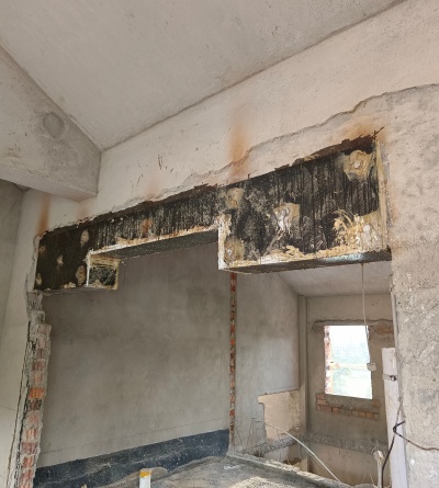 賀州別墅門洞改造包鋼加固工程案例